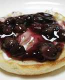 ブルーベリー餡のクリームチーズマフィン