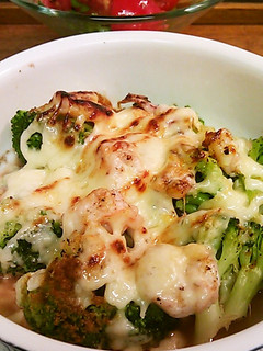 イカとエビのブロッコリーチーズ焼き-レシピのメイン写真