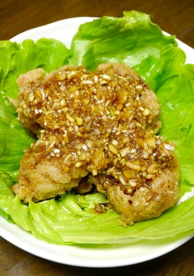 簡単！おつまみ唐揚げの葱醤油掛け-レシピのメイン写真