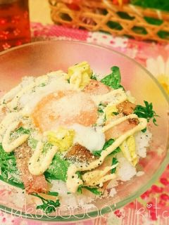簡単♪シーザーサラダ丼-レシピのメイン写真