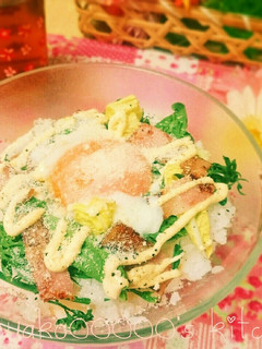 簡単♪シーザーサラダ丼-レシピのメイン写真