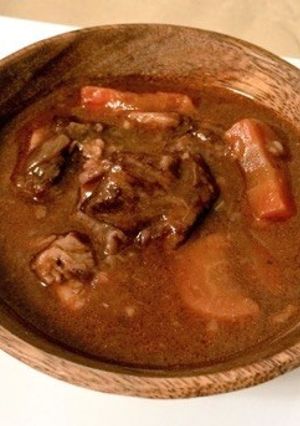 [圧力鍋使用]牛バラ肉でビーフシチュー-レシピのメイン写真