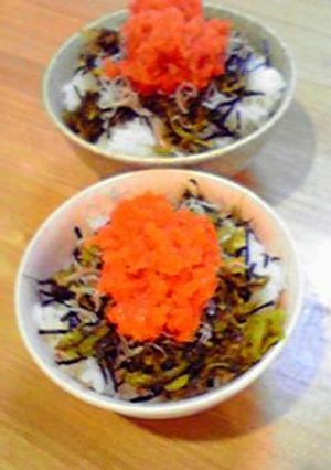 大好き～ッ（＞＜）☆めんたい高菜ごはん☆-レシピのメイン写真