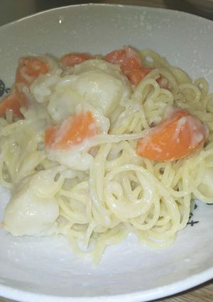 余り物シチューから変身パスタ-レシピのメイン写真