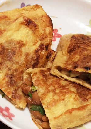 【入れて焼くだけ！】包まれ納豆-レシピのメイン写真