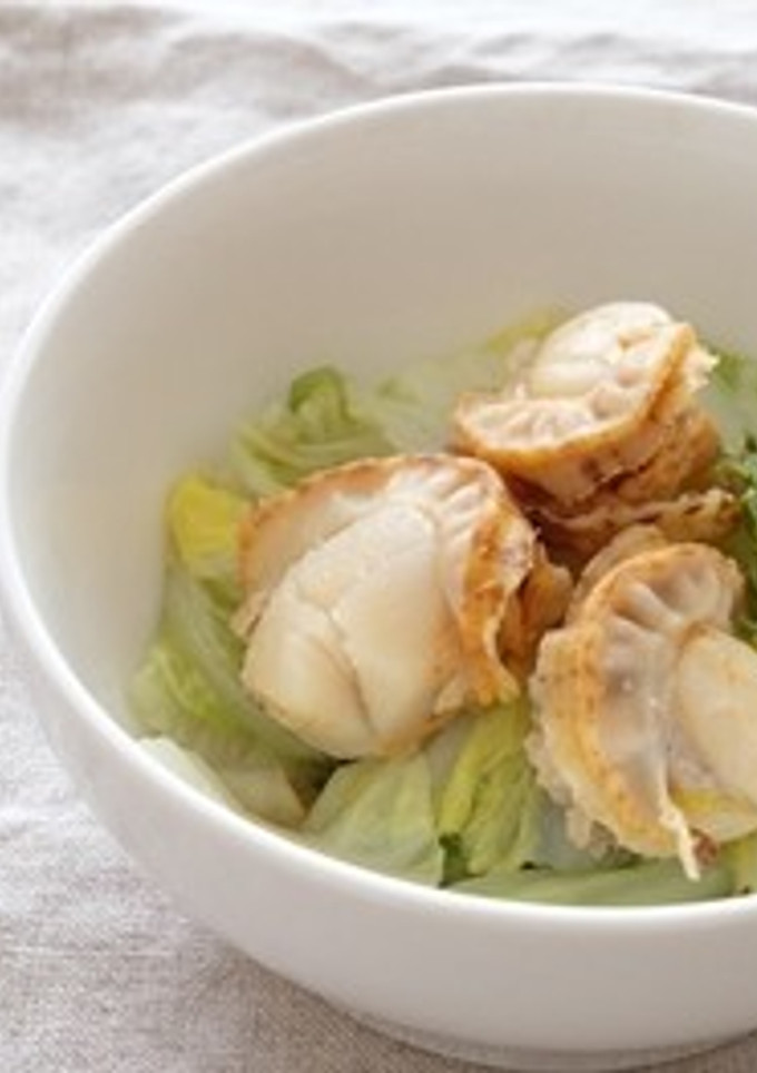 白菜とホタテの蒸し煮-レシピのメイン写真