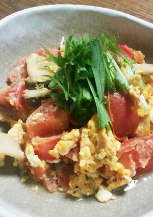 ジャジャジャと♪トマトとタマゴ炒め-レシピのメイン写真
