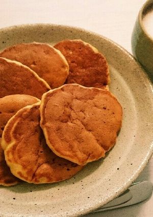 HM無くてもふわふわバナナホットケーキ♪-レシピのメイン写真