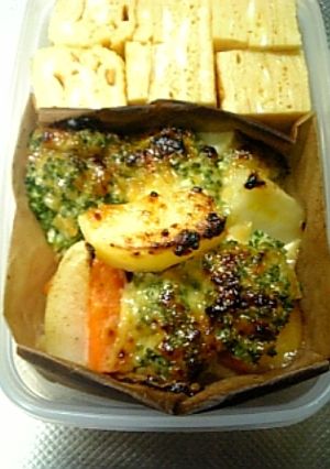 お弁当に簡単☆温野菜の味噌マヨ焼き-レシピのメイン写真
