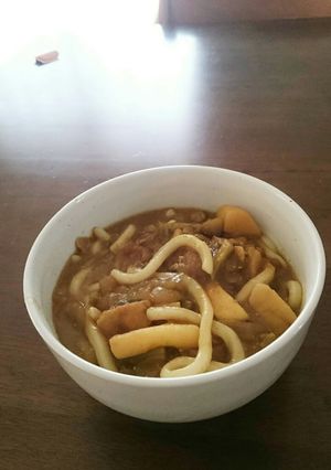 余ったカレーとお味噌汁で簡単カレーうどん-レシピのメイン写真