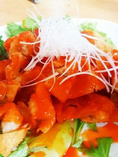 揚げワンタン甘酢あんかけ-レシピのメイン写真