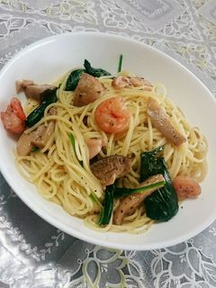残ったアヒージョで簡単パスタ-レシピのメイン写真