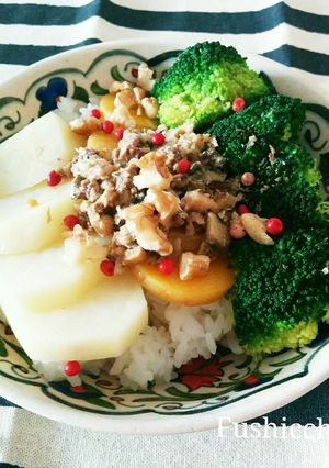 健康美人丼☆温野菜とアンチョビ-レシピのメイン写真