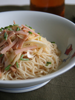 簡単!たっぷりネギ和え素麺♪-レシピのメイン写真