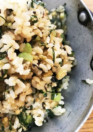ケールの焼き飯-レシピのメイン写真