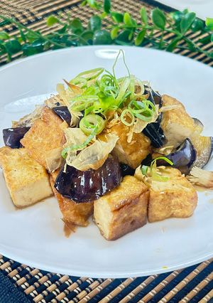 パパッと5分🍆茄子と厚揚げのポン酢ごま油炒め-レシピのメイン写真