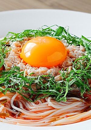 栄養満点‼︎トマト丸ごとトマ玉そうめん♫-レシピのメイン写真