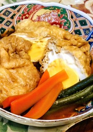 卵の巾着煮　(ばくだん)-レシピのメイン写真