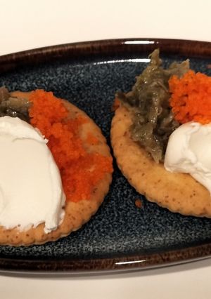 ふき味噌とクリームチーズのカナッペ-レシピのメイン写真