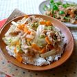 お手軽に!白菜&人参&豚コマの中華丼
