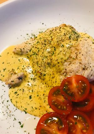 鶏肉の半厚ステーキ●マスタードマヨソース-レシピのメイン写真