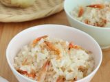 桜海老と新玉ねぎの炊きこみご飯