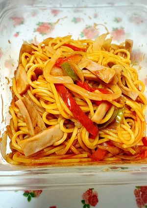 レンチンナポリタン-レシピのメイン写真