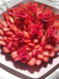 Lovery strawberry rose cakes