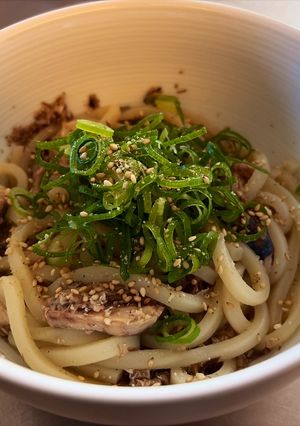 レンジ一発 鯖うどん-レシピのメイン写真