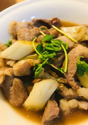 豚肉のスキヤキ風あまからネギ炒め-レシピのメイン写真