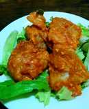 鶏もも肉の豆板醤とオーロラソース和え