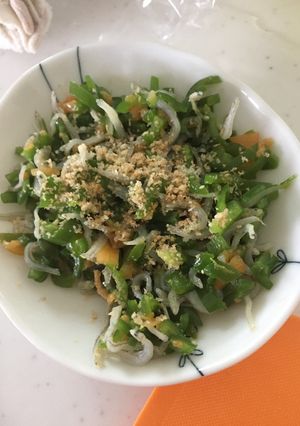 柿のじゃこ炒め ＊離乳食-レシピのメイン写真