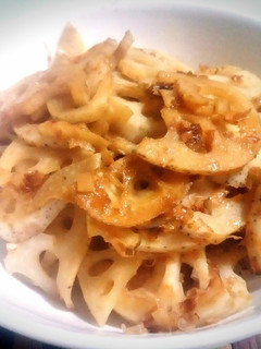 レンコンのバター醤油 おかか和え-レシピのメイン写真