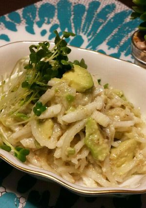 アボカド、長いも、大根の塩麹サラダ-レシピのメイン写真
