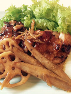 鶏照り焼き 根菜添え-レシピのメイン写真
