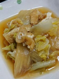 あと一品に!簡単☆白菜と油揚げの煮物-レシピのメイン写真