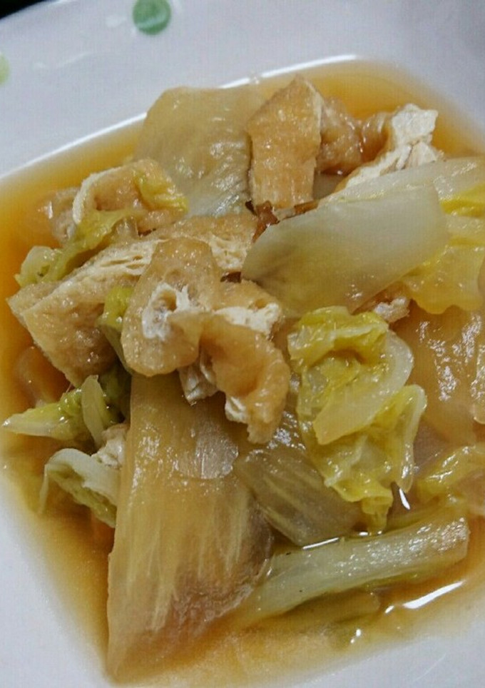 あと一品に！簡単☆白菜と油揚げの煮物-レシピのメイン写真