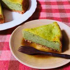 簡単！抹茶のチーズケーキ ♪-レシピのメイン写真