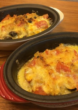トマトとおじゃこのチーズグラタン風-レシピのメイン写真
