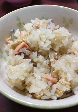 鮭の炊き込みご飯-レシピのメイン写真