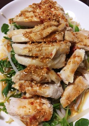 蒸し鶏のピリ辛だれ-レシピのメイン写真