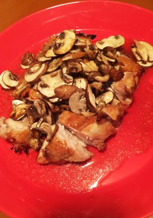 きのことクミン鶏のハニーバターソース-レシピのメイン写真