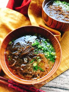 簡単☆お湯を注ぐだけ!もずくのお吸い物-レシピのメイン写真