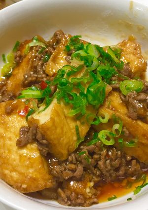 簡単♡入れるだけ♡厚揚げとひき肉の麻婆風-レシピのメイン写真