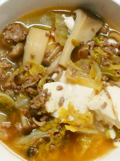 めんつゆで♪挽き肉で白菜と豆腐の肉豆腐♡-レシピのメイン写真