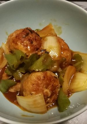レンコン肉団子の甘酢あん-レシピのメイン写真