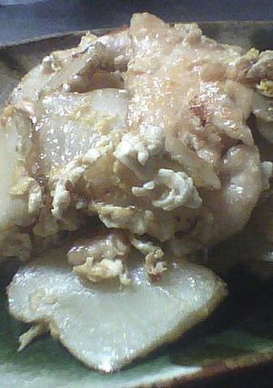 キクイモと鶏胸肉の和風とろとろ炒め-レシピのメイン写真