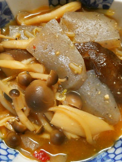 ヘルシーきのこコンニャクもやしのピリ辛煮-レシピのメイン写真