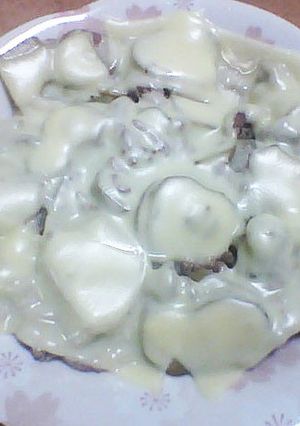 キクイモと豚ひき肉のチーズ焼き-レシピのメイン写真