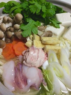 アンコウと鶏の出汁鍋-レシピのメイン写真